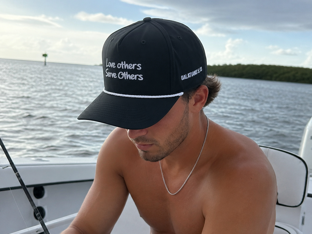 Love Others Serve Others Rope Hat